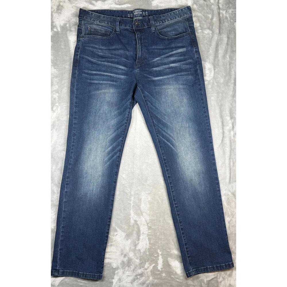 Flag & Anthem Mens Nashville Straight Dellrose‎ Wash Jeans Size 34x30